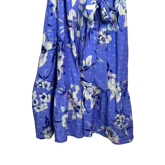 Susan Graver Petite Medium Embroidered Floral Button Front Midi Shirt Dress - Picture 5 of 10